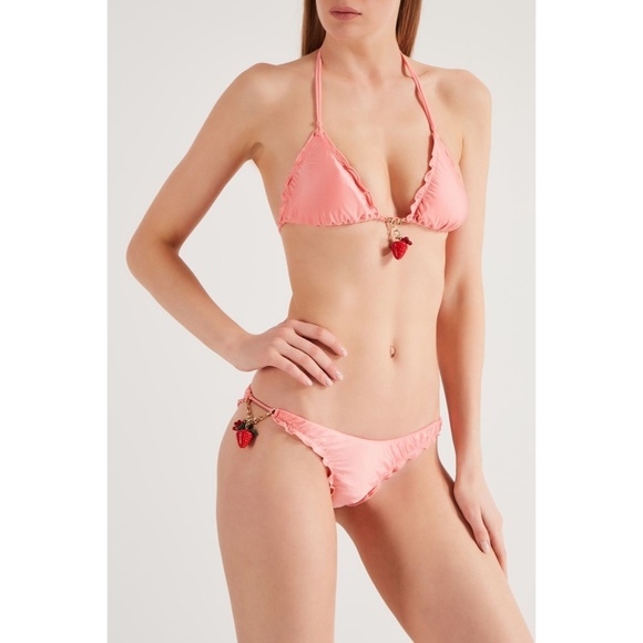 Agent Provocateur Berry Coral Bikini Top AP3 Medium NWT - Picture 7 of 10